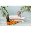 Ванночка детская с подушкой бело-розовая 728000