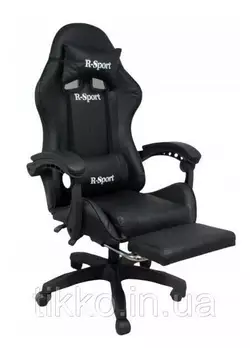 Игровое кресло для геймера с подставкой для ног + массажер R-SPORT  K4