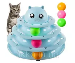 Интерактивная игрушка для кота,  башня с шариками Purlov 21837