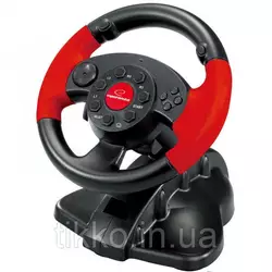Проводной руль Esperanza USB PC/PS3/PS2 Black/Red EG103