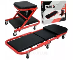 Лежак-стул подкатной для авторемонта 2 в 1 YATO YT-08802 (Польша)