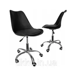 Вращающийся офисный стул - черный  16431