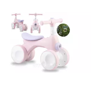 Велобег каталка для детей MoMi TOBIS с пузырьками розовый ROBI00042