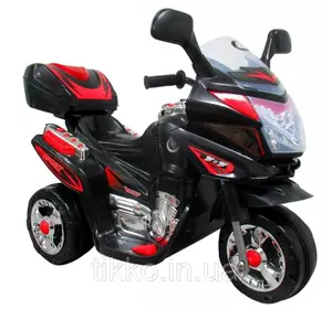 Детский аккумуляторный мотоцикл М6  ЧЕРНЫЙ   M6 518
