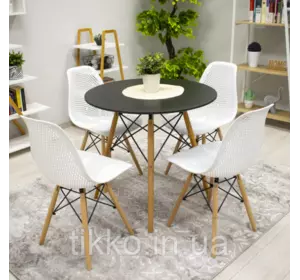Кухонный комплект стол круглый и 4 стула ARNO