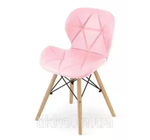 Кухонный стул эко кожа розовый ELVA_3798