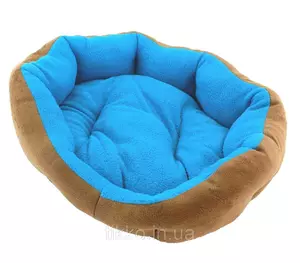 Подушка для собаки / кошки 38 см коричнево-синий AG602 ( без  внутрішньої подушечки)