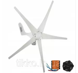 Ветрогенератор/ Ветряная турбина VEVOR макс. 500 Вт 12v 5 Лопастей   FT-500